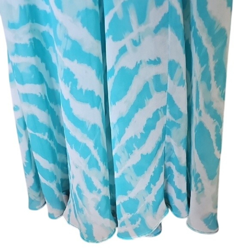 Guess Colorful Vibrant Strappy Back Maxi Dress XS Empire Waist - Picture 6 of 11